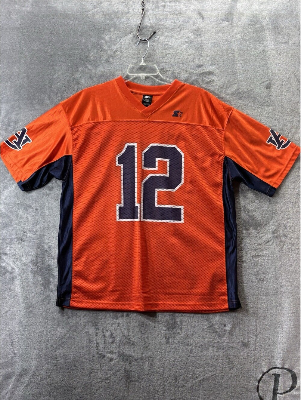 Starter Auburn Tigers #12 V-Neck Short Sleeve Jersey University College Football